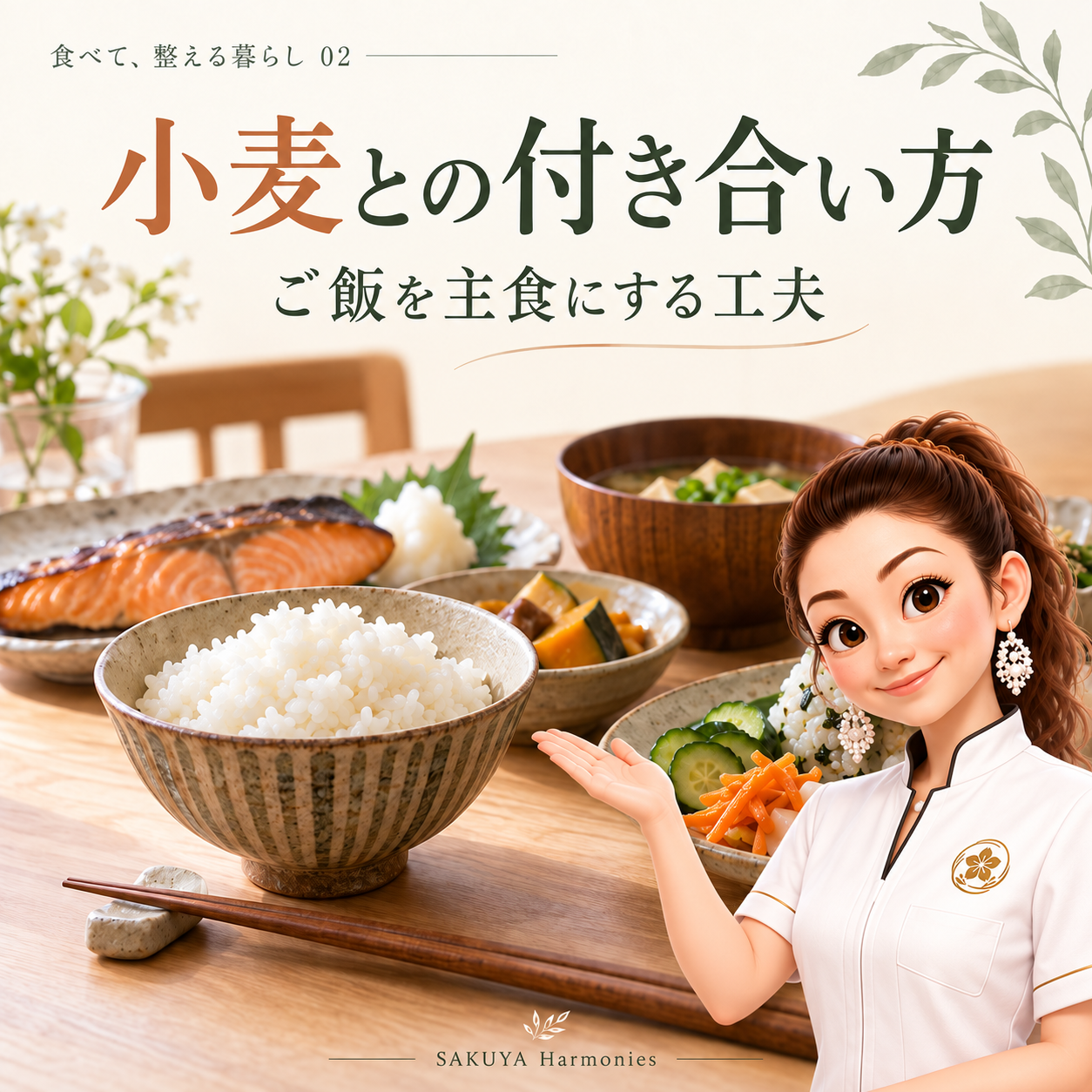 ②小麦との付き合い方。ご飯を主食にする工夫